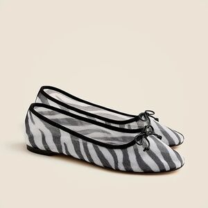 NWT JCrew Andi Ballet Flats in Printed Mesh